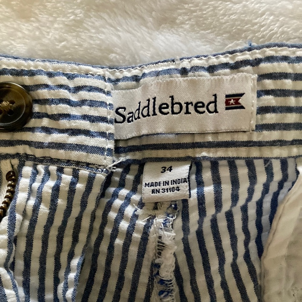 Seersucker shorts waist, 34